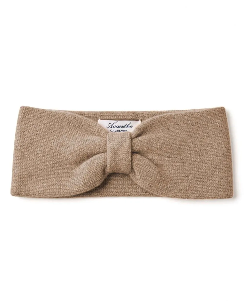 Acanthe Bandeau 100% cachemire Taupe Fashion