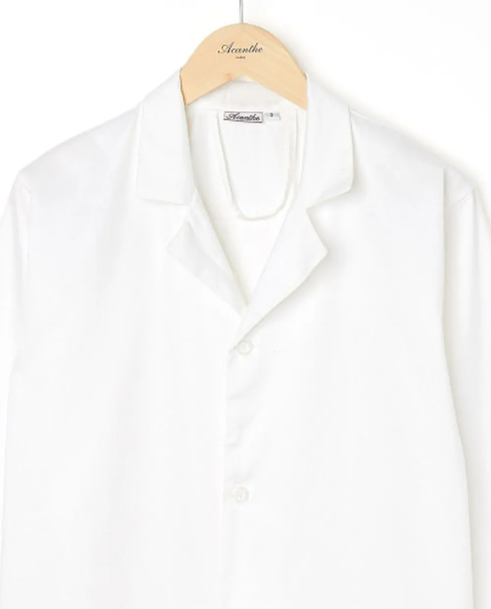 Acanthe Blouse de chimie mixte 100% coton Blanc Cheap