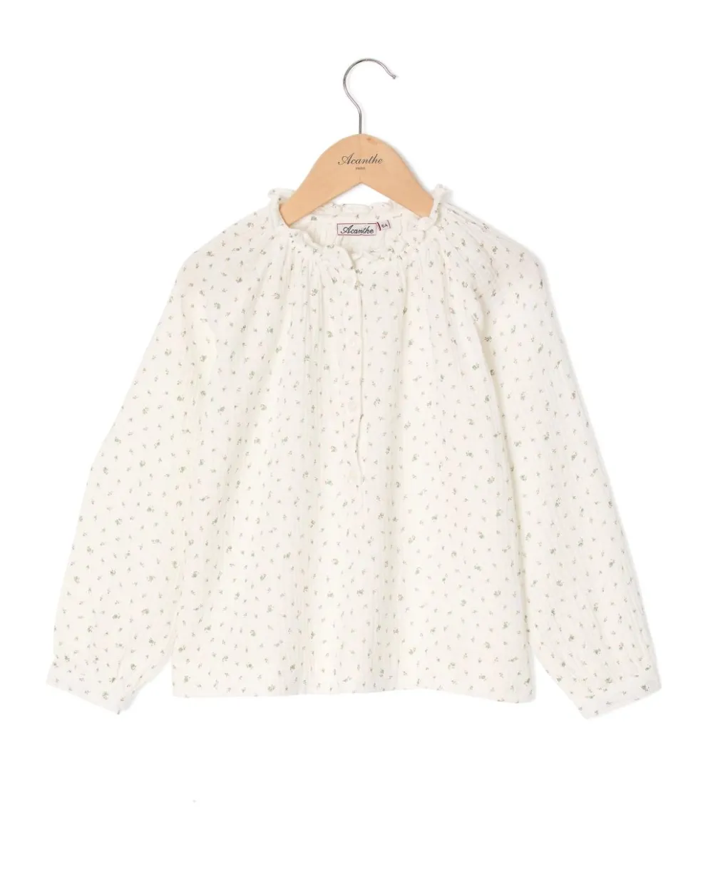 Acanthe Blouse gaze de coton imprimé fleur impriméfleurs Hot