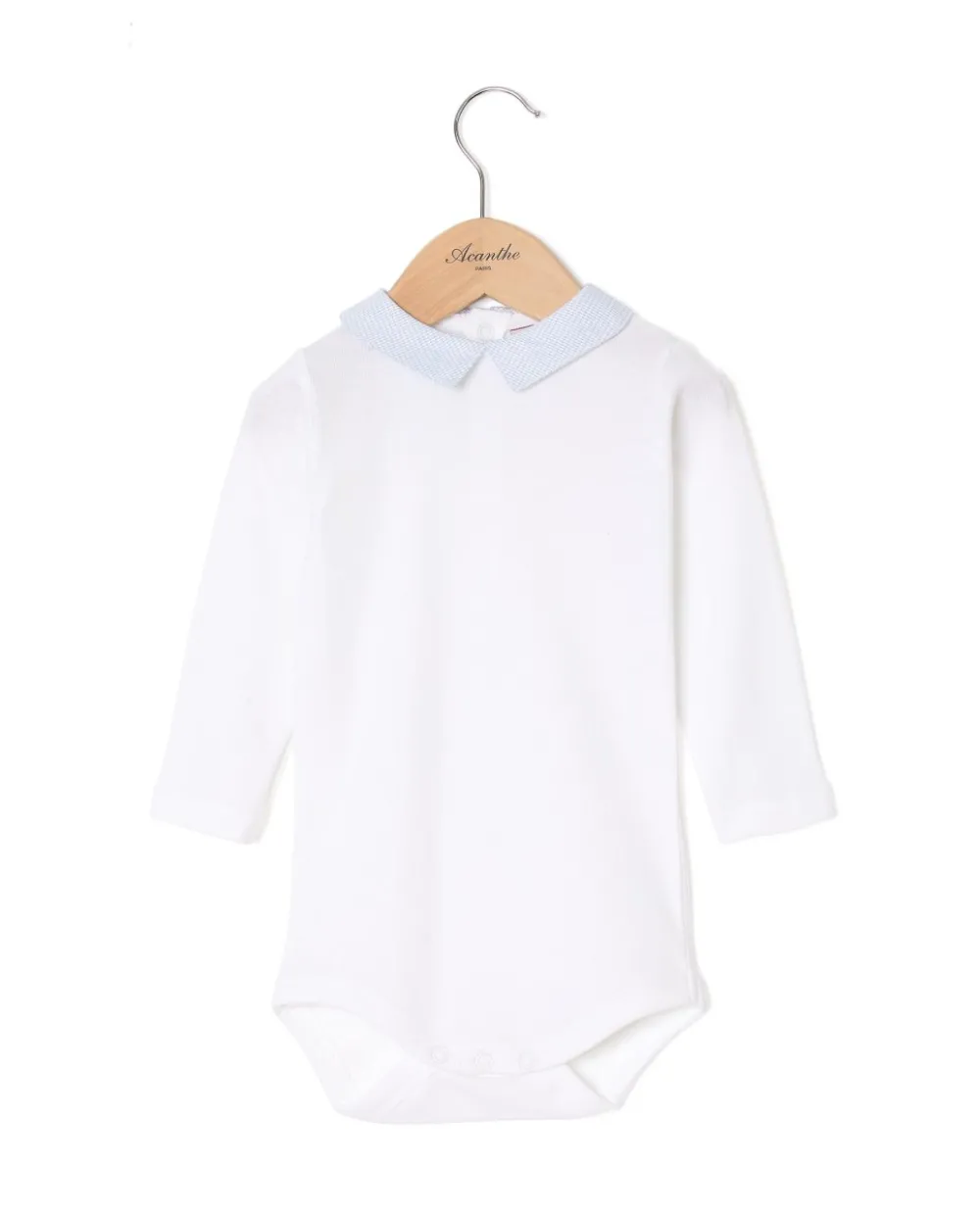 Acanthe Body blanc col carré vichy ciel blanc/vichyciel Fashion