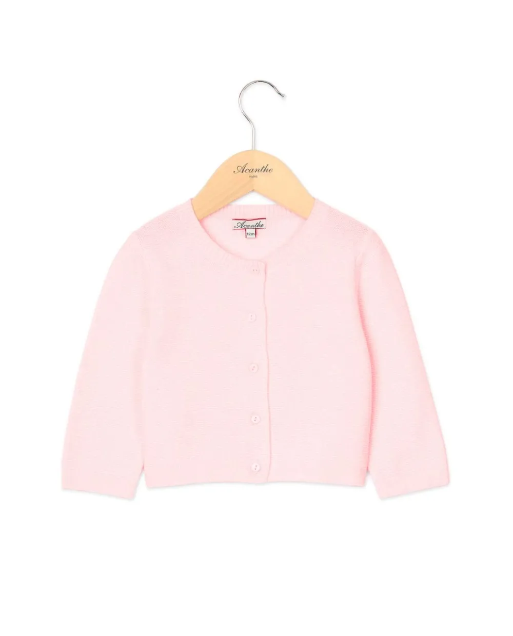 Acanthe Cardigan point mousse rose pâle Rosepâle Best Sale