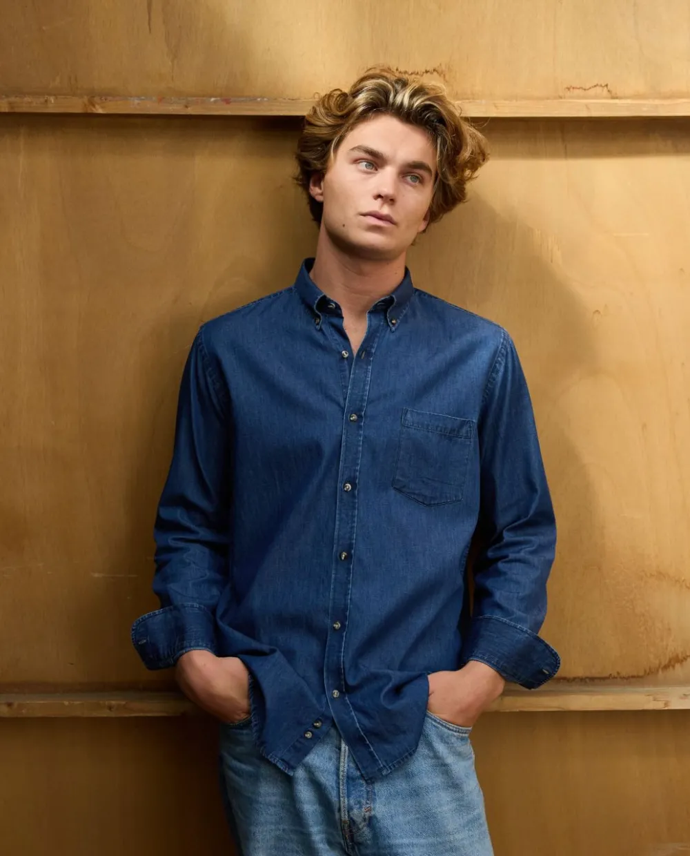 Acanthe Chemise col boutonné Denim Sale