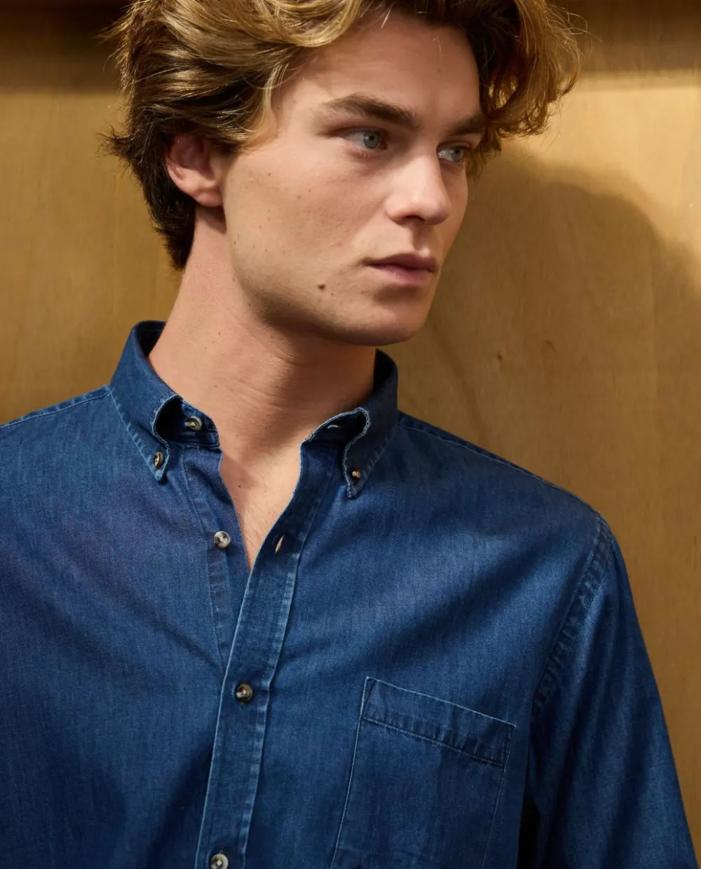 Acanthe Chemise col boutonné Denim Sale