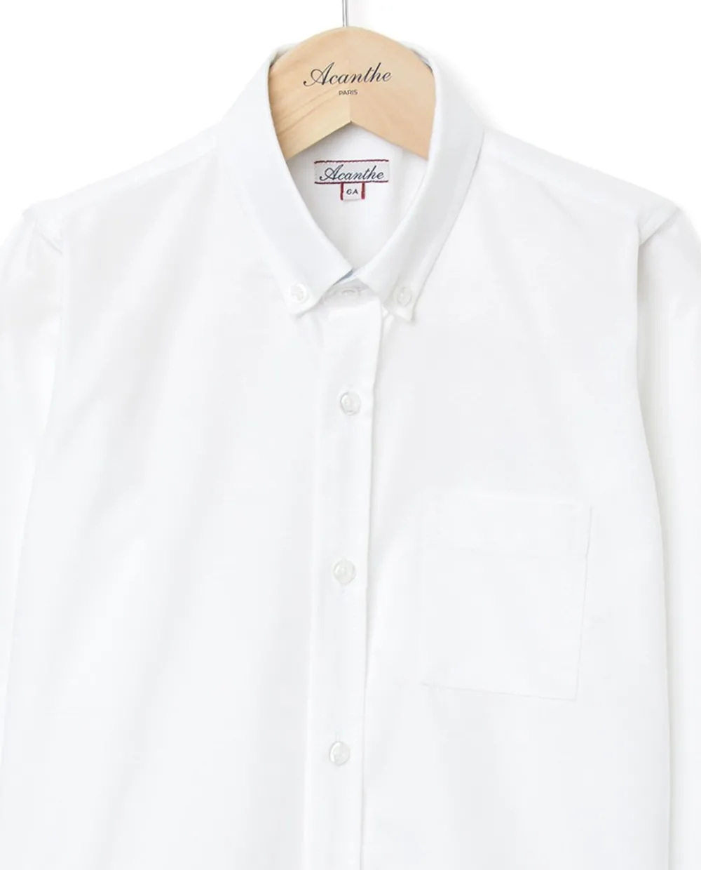 Acanthe chemise oxford ml G Blanc Shop