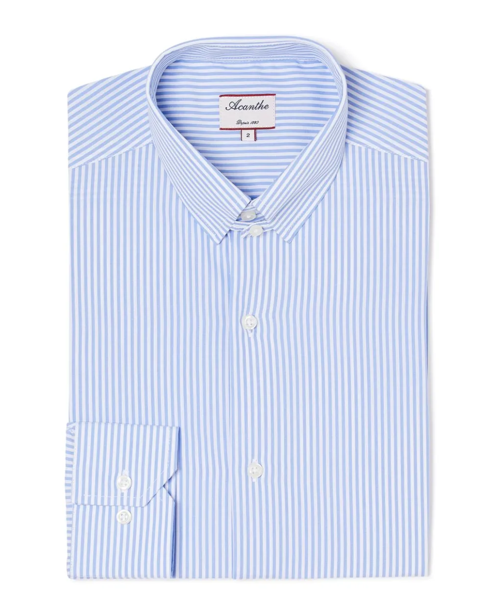 Acanthe Chemise regular col anglais rayures bleu RayurebleuN19 Fashion