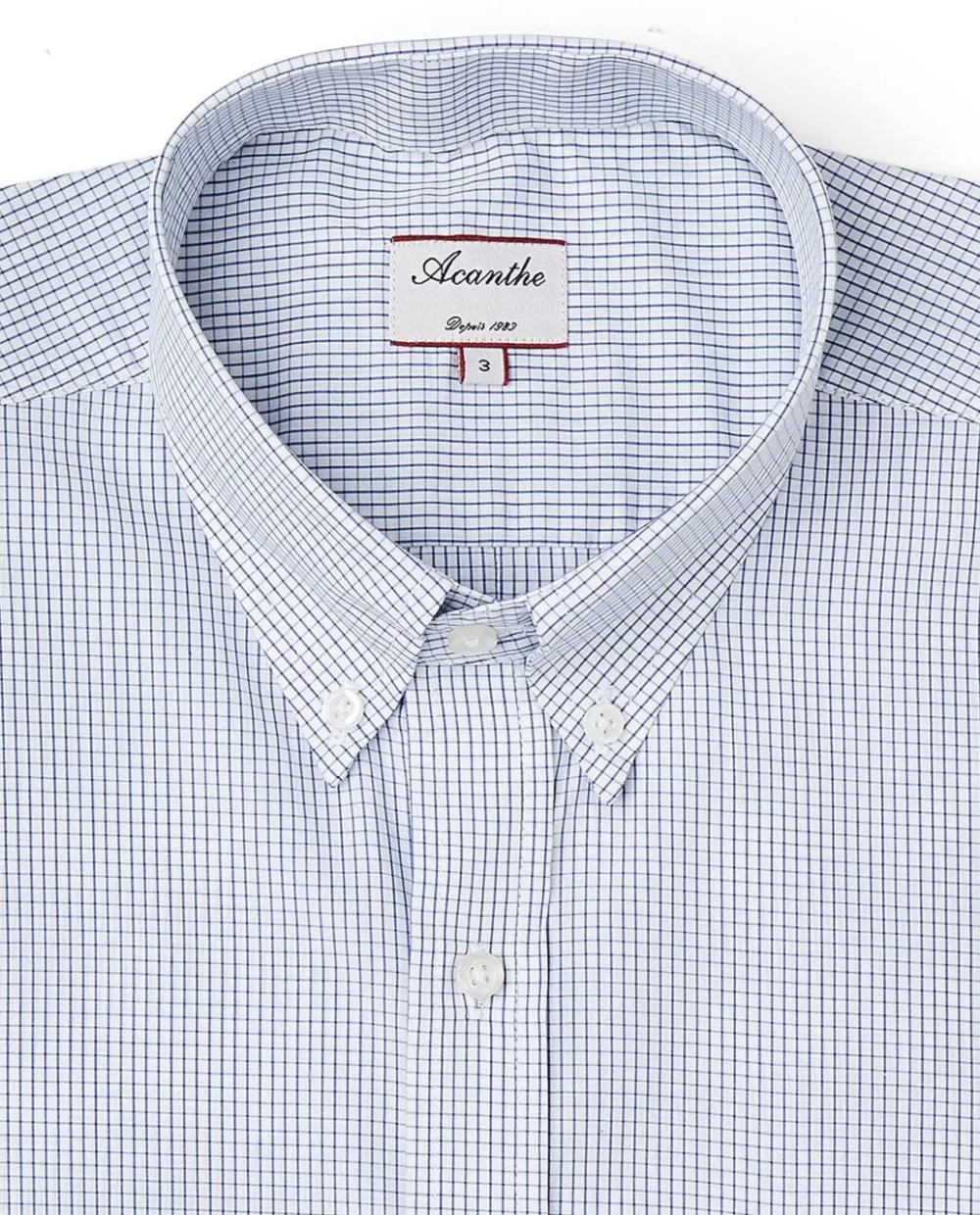 Acanthe Chemise regular col boutonné carreaux bleu PetitcarreaubleuN7 Online