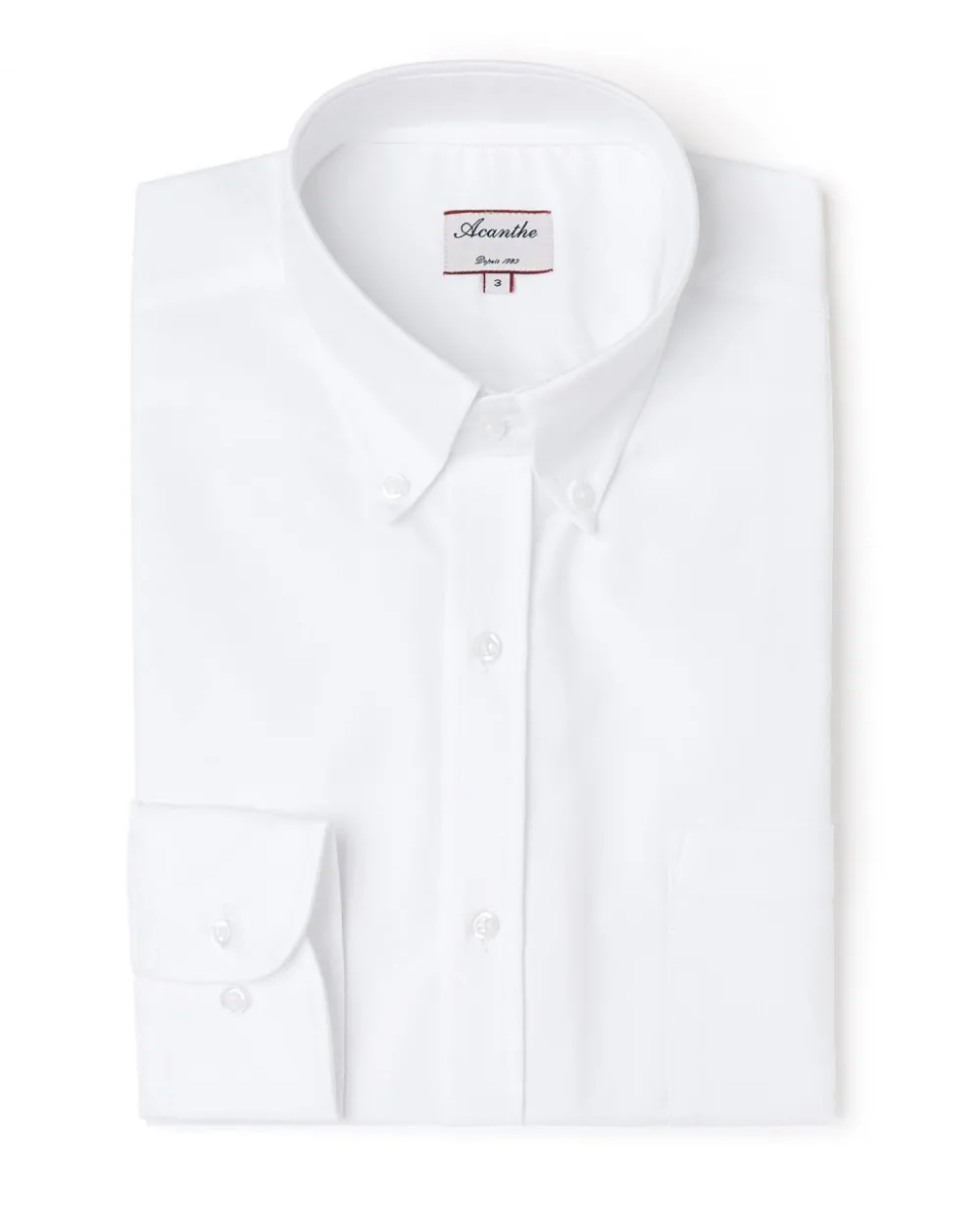 Acanthe Chemise regular col boutonné oxford blanc OxfordblancN13 Best