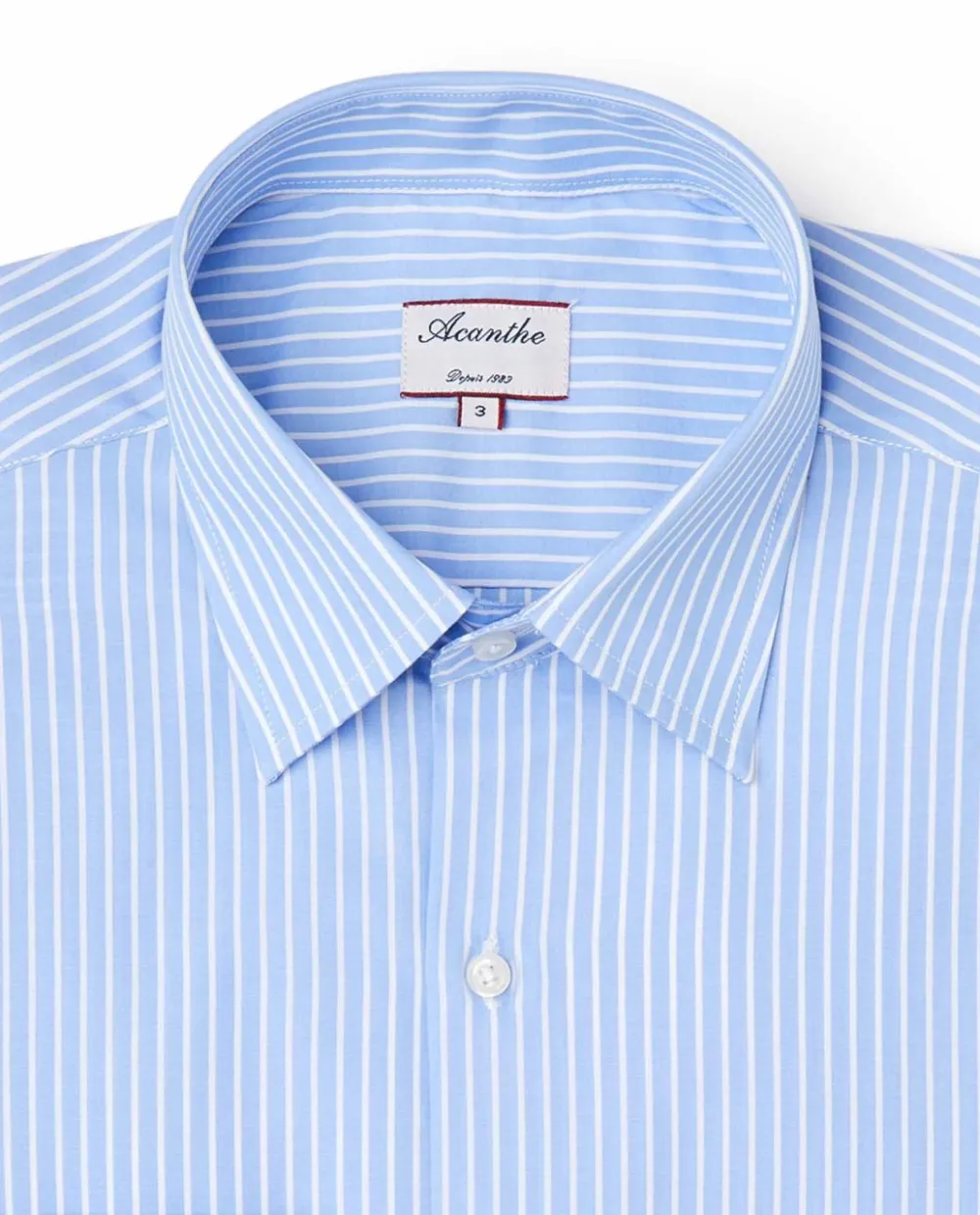 Acanthe Chemise regular col italien rayures bleu RayurebleuN20 Online