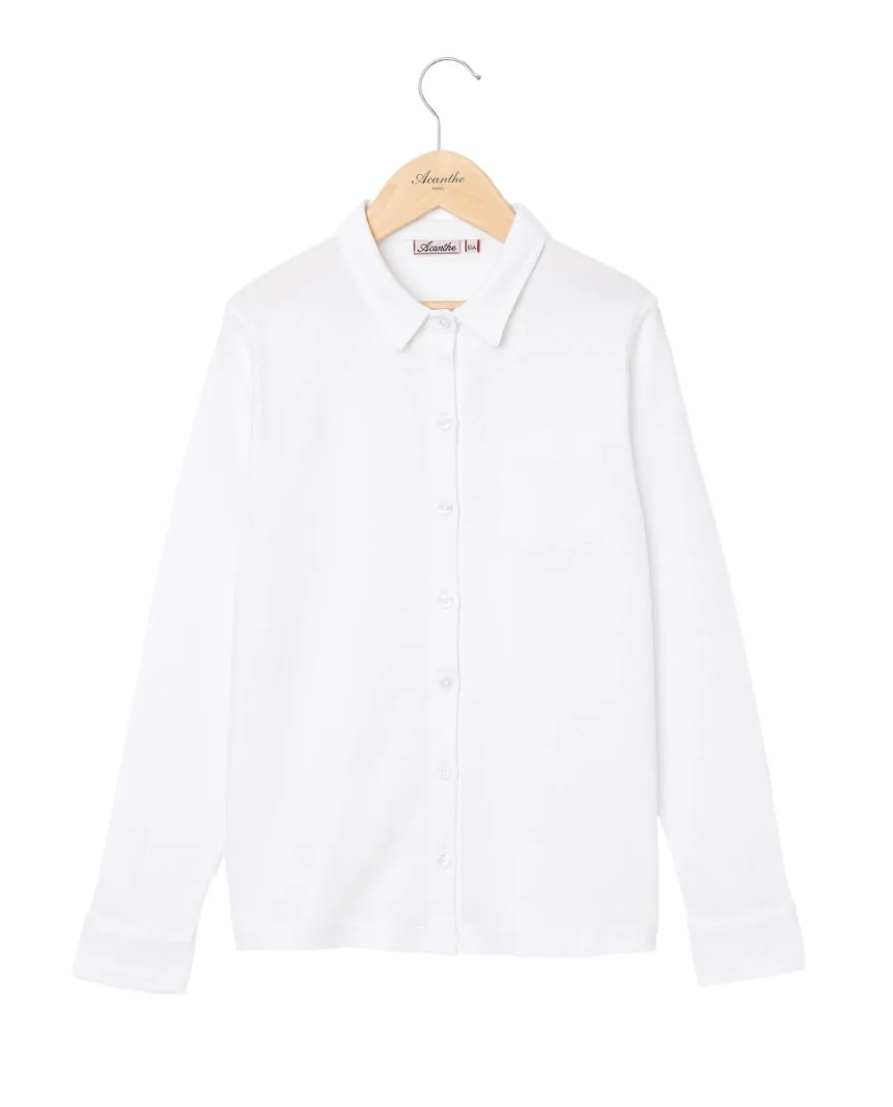 Acanthe Chemisier jersey coton Blanc Store