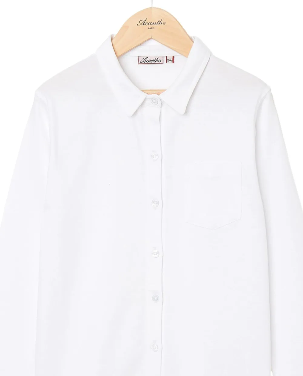 Acanthe Chemisier jersey coton Blanc Store