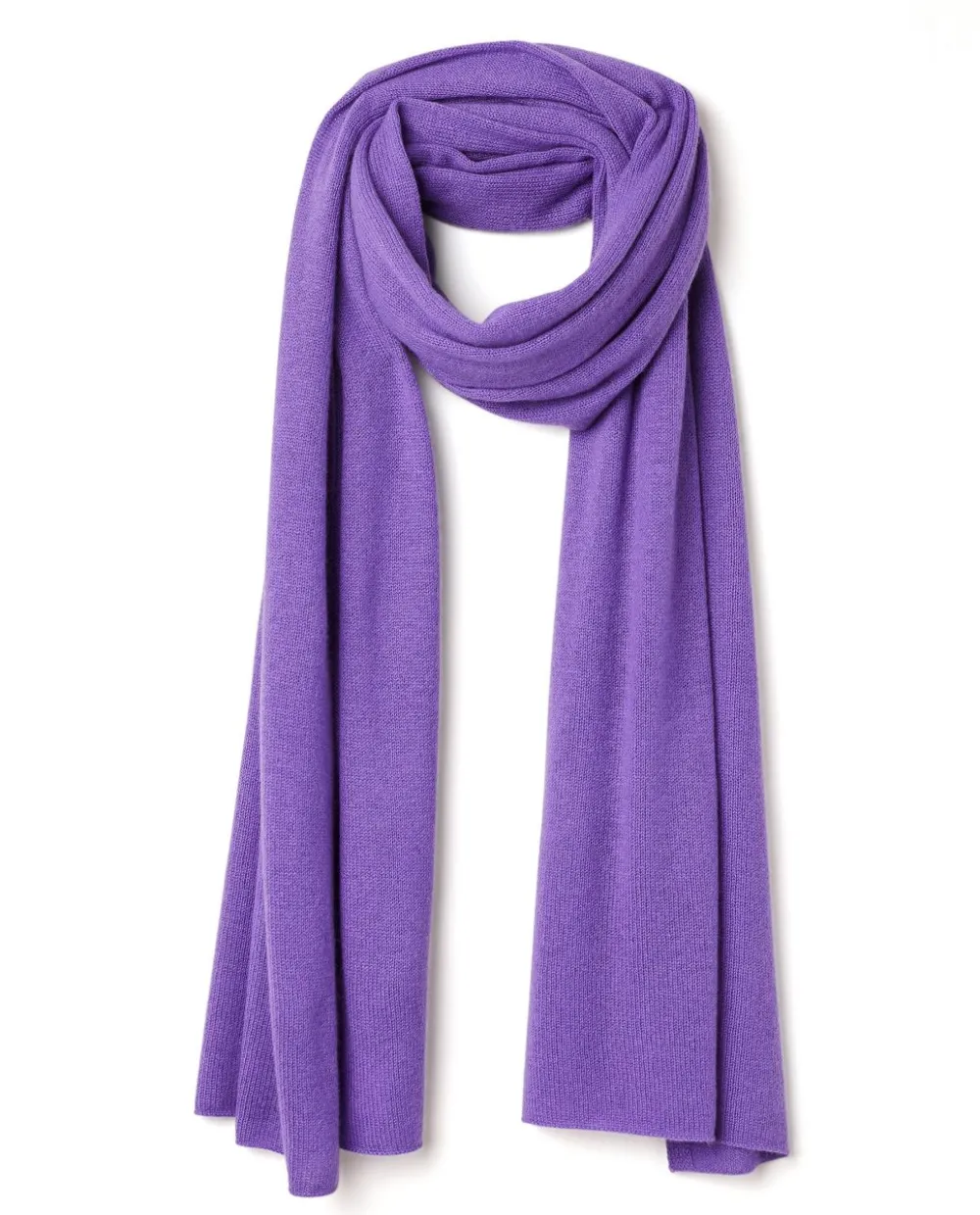 Acanthe Echarpe longue 100% cachemire Violet Flash Sale