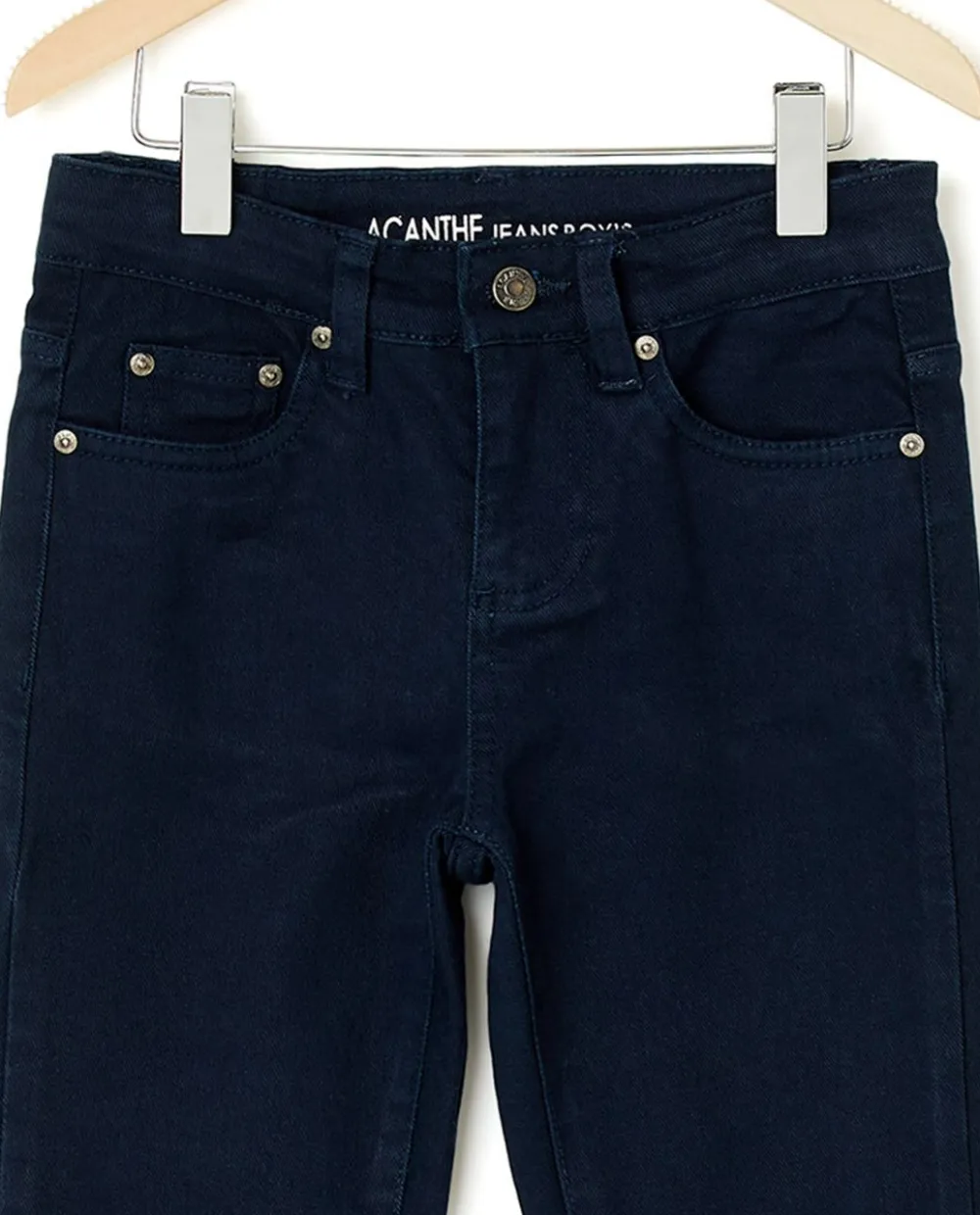 Acanthe Pantalon 5 poches coton strech garçon Marine Clearance