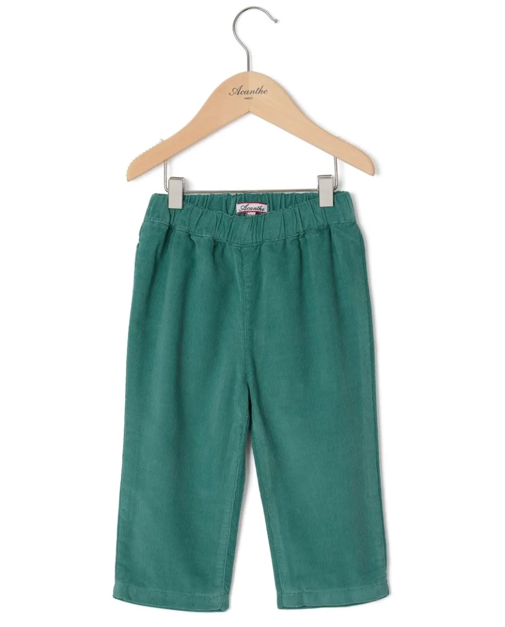 Acanthe Pantalon velours Vert Flash Sale