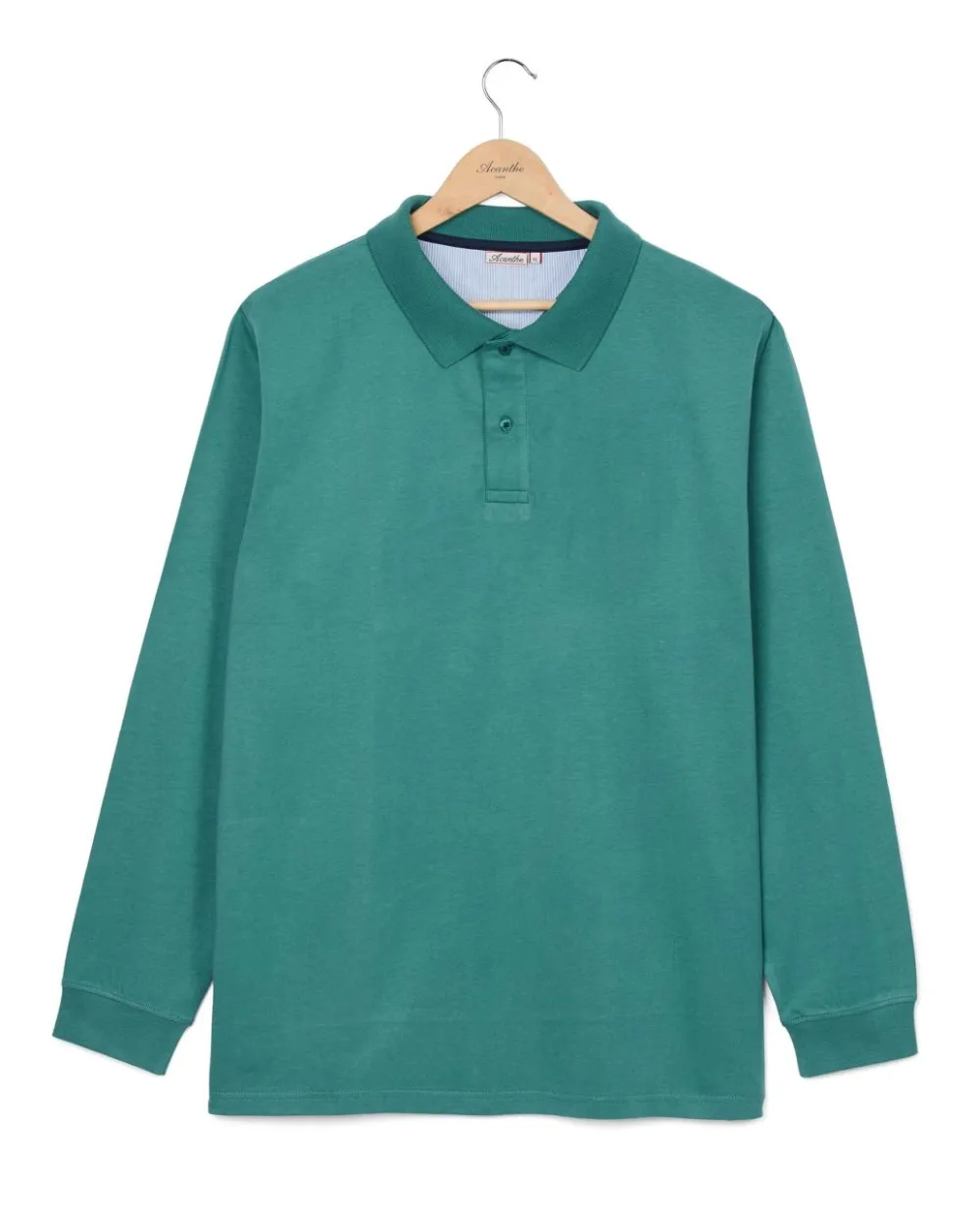 Acanthe Polo col jersey Vert Cheap