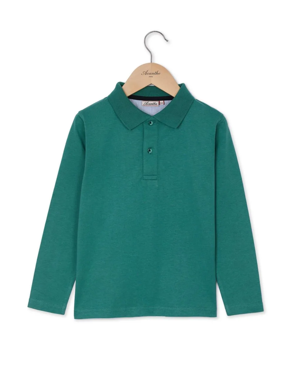 Acanthe Polo jersey manches longues Vert Online