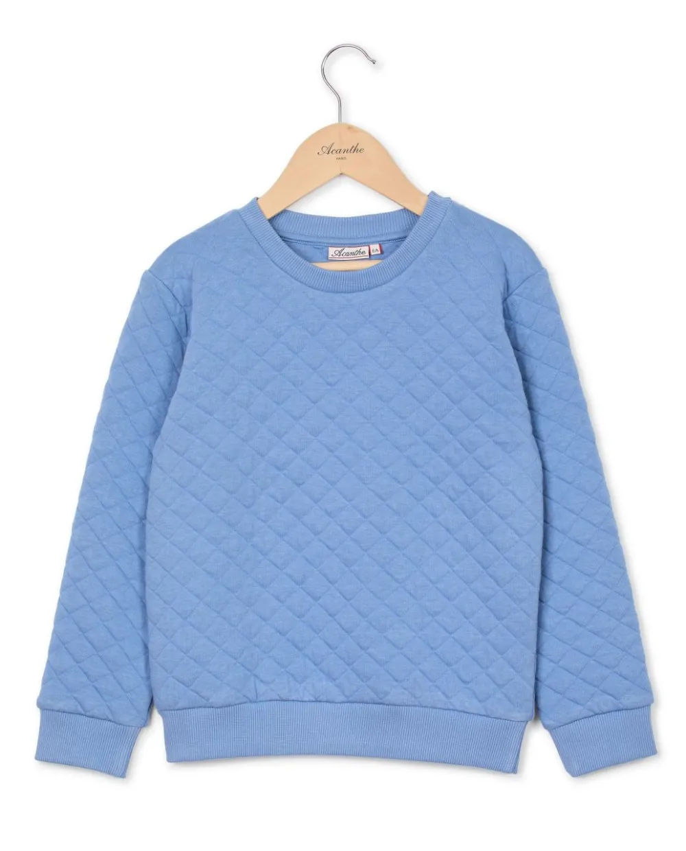 Acanthe Sweat col rond molletonné Bleu Best Sale