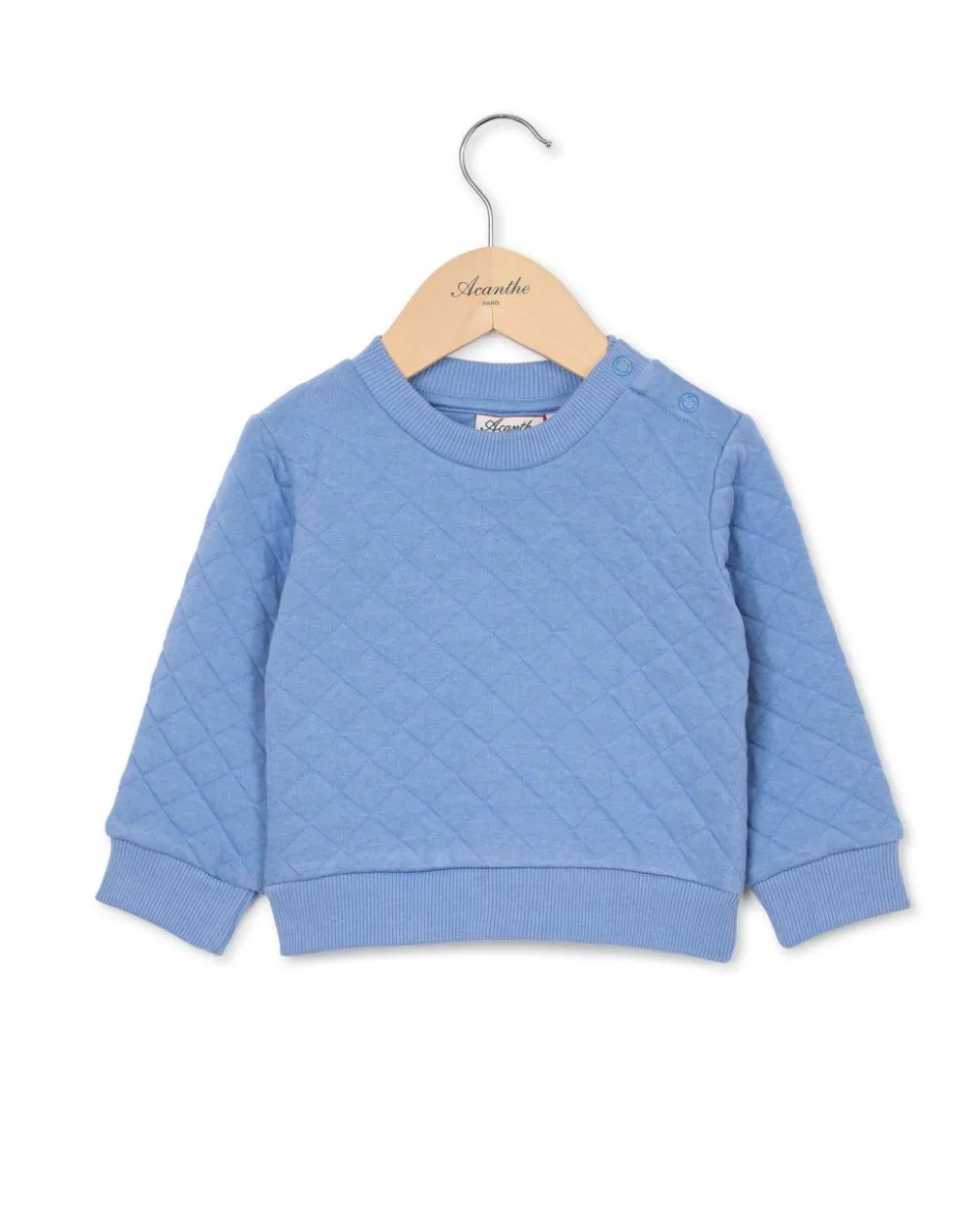 Acanthe Sweat col rond molletonné Bleu New