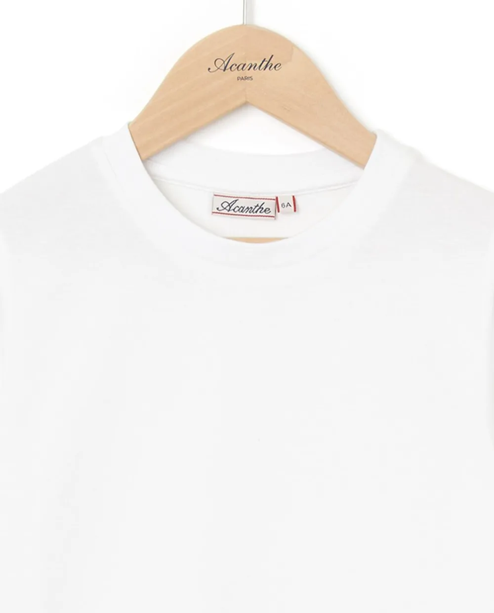 Acanthe Tee shirt col rond Blanc Shop